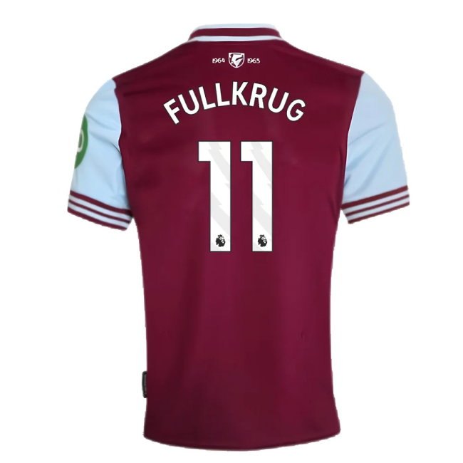 2024-2025 West Ham Home Shirt (Fullkrug 11)-SoccerKits Hub | Buy Soccer Jerseys Online